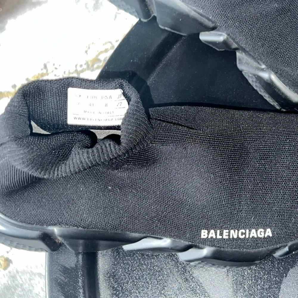 Authentic Balenciaga speed stretch knit slip on sneakers great condition - Picture 2 of 3